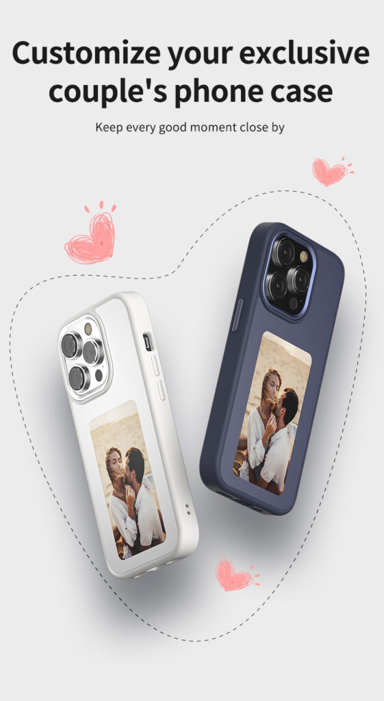 Smart E-Ink Phone Case for iPhone Customize Couple Exclusive