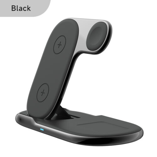 3-in-1 Wireless Charging Stand Black