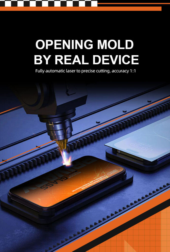 001 Series Anti-Peeping Screen Protector Mode By Real Device