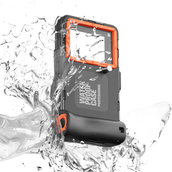 The Submersible Dive Phone Case Black+Orange