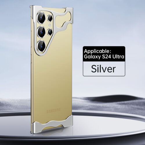 NudeSense Borderless Phone Case For Galaxy S24 Ultra Silver