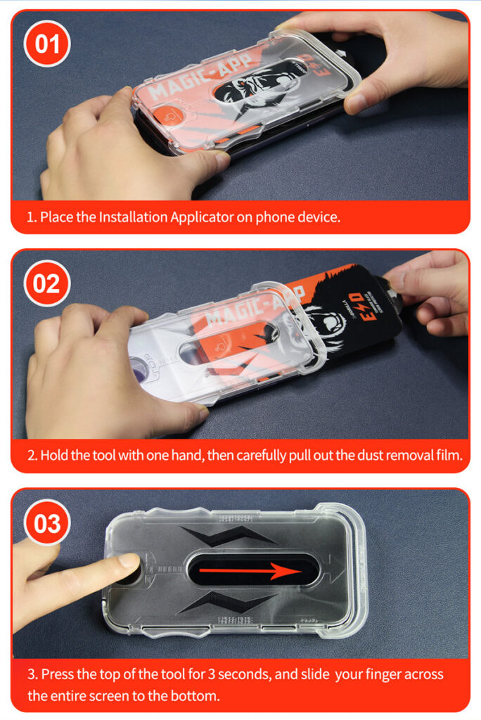 Gorilla Auto Dust-Removal Screen Protector How-to-use